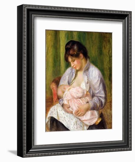 Mother and Child, C.1894-Pierre-Auguste Renoir-Framed Giclee Print