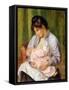 Mother and Child, C.1894-Pierre-Auguste Renoir-Framed Stretched Canvas