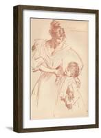 'Mother and child', c1897, (1897)-Maurice Greiffenhagen-Framed Giclee Print