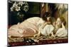Mother and Child (Cherries) c.1865-Frederick Leighton-Mounted Giclee Print