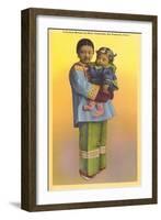 Mother and Child, Chinatown, San Francisco, California-null-Framed Art Print