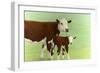 Mother and Child Cows-James W. Johnson-Framed Giclee Print