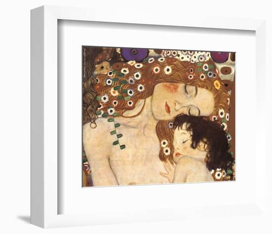 Mother and Child (detail from The Three Ages of Woman), c.1905-Gustav Klimt-Framed Art Print