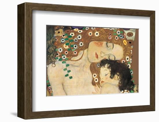 Mother and Child (detail from The Three Ages of Woman), c.1905-Gustav Klimt-Framed Premium Giclee Print