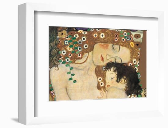 Mother and Child (detail from The Three Ages of Woman), c.1905-Gustav Klimt-Framed Premium Giclee Print