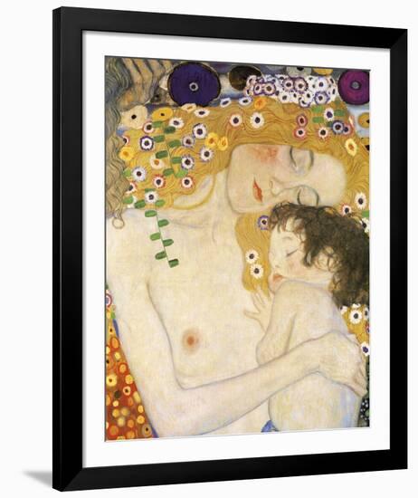 Mother and Child (detail from The Three Ages of Woman), c. 1905-Gustav Klimt-Framed Art Print