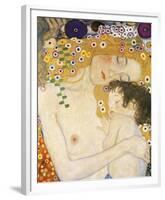 Mother and Child (detail from The Three Ages of Woman), c. 1905-Gustav Klimt-Framed Art Print