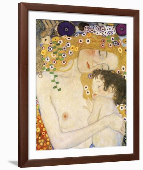 Mother and Child (detail from The Three Ages of Woman), c. 1905-Gustav Klimt-Framed Art Print