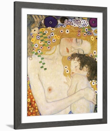 Mother and Child (detail from The Three Ages of Woman), c. 1905-Gustav Klimt-Framed Art Print