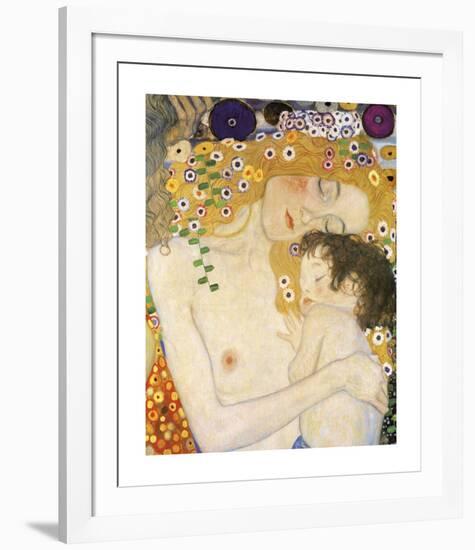 Mother and Child (detail from The Three Ages of Woman), c. 1905-Gustav Klimt-Framed Giclee Print