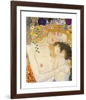 Mother and Child (detail from The Three Ages of Woman), c. 1905-Gustav Klimt-Framed Giclee Print