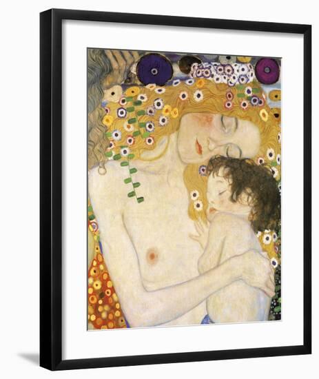 Mother and Child (detail from The Three Ages of Woman), c. 1905-Gustav Klimt-Framed Giclee Print