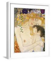 Mother and Child (detail from The Three Ages of Woman), c. 1905-Gustav Klimt-Framed Giclee Print