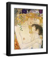 Mother and Child (detail from The Three Ages of Woman), c. 1905-Gustav Klimt-Framed Giclee Print