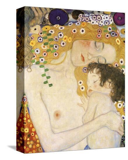 Mother and Child (detail from The Three Ages of Woman), c. 1905-Gustav Klimt-Stretched Canvas