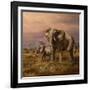 Mother and Child (Elephants)-Trevor V. Swanson-Framed Giclee Print