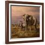 Mother and Child (Elephants)-Trevor V. Swanson-Framed Giclee Print