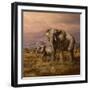 Mother and Child (Elephants)-Trevor V. Swanson-Framed Giclee Print