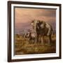 Mother and Child (Elephants)-Trevor V. Swanson-Framed Giclee Print