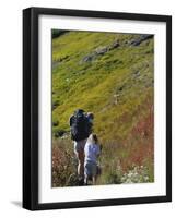 Mother and Child Hiking-null-Framed Photographic Print