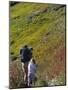 Mother and Child Hiking-null-Mounted Photographic Print