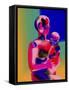 Mother and Child II-Charlie Chann-Framed Stretched Canvas