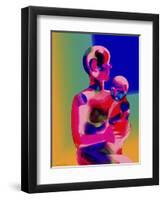 Mother and Child II-Charlie Chann-Framed Giclee Print