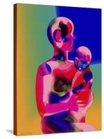 Mother and Child II-Charlie Chann-Stretched Canvas