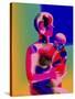 Mother and Child II-Charlie Chann-Stretched Canvas