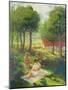 Mother and Child in a Landscape-Henri Lebasque-Mounted Giclee Print