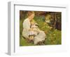 Mother and Child in a Wooded Landscape, 1913-Harold Harvey-Framed Giclee Print