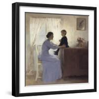 Mother and Child in an Interior, 1898-Peter Ilsted-Framed Giclee Print