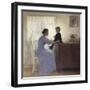 Mother and Child in an Interior, 1898-Peter Ilsted-Framed Giclee Print