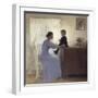 Mother and Child in an Interior, 1898-Peter Ilsted-Framed Giclee Print