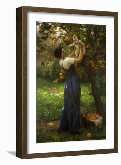 Mother and Child in an Orange Grove-Virginie Demont-Breton-Framed Giclee Print
