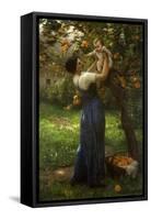 Mother and Child in an Orange Grove-Virginie Demont-Breton-Framed Stretched Canvas