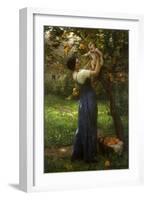 Mother and Child in an Orange Grove-Demont-Breton Virginie-Framed Giclee Print