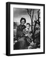 Mother and Child in Hiroshima, Four Months After the Atomic Bomb Dropped-Alfred Eisenstaedt-Framed Photographic Print