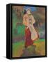 Mother and Child in Landscape-Filipp Andreyevich Malyavin-Framed Stretched Canvas