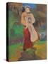 Mother and Child in Landscape-Filipp Andreyevich Malyavin-Stretched Canvas
