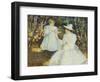 Mother and Child in Pine Woods-Edmund Charles Tarbell-Framed Giclee Print