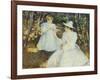 Mother and Child in Pine Woods-Edmund Charles Tarbell-Framed Giclee Print