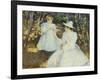 Mother and Child in Pine Woods-Edmund Charles Tarbell-Framed Giclee Print