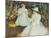 Mother and Child in Pine Woods-Edmund Charles Tarbell-Mounted Giclee Print