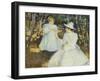 Mother and Child in Pine Woods-Edmund Charles Tarbell-Framed Giclee Print