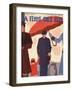Mother and Child in Rain-B Baucour-Framed Art Print