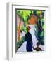 Mother and Child in the Park, 1914-Auguste Macke-Framed Giclee Print