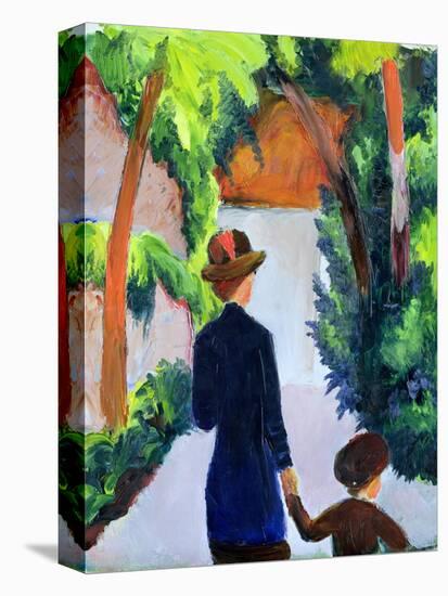 Mother and Child in the Park, 1914-Auguste Macke-Stretched Canvas