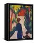 Mother and Child in the Park-Auguste Macke-Framed Stretched Canvas