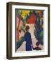 Mother and Child in the Park-Auguste Macke-Framed Giclee Print